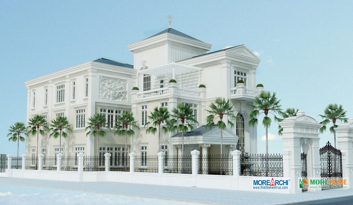Thiết kế kiến trúc biệt thự tân cổ điển tại An Giang